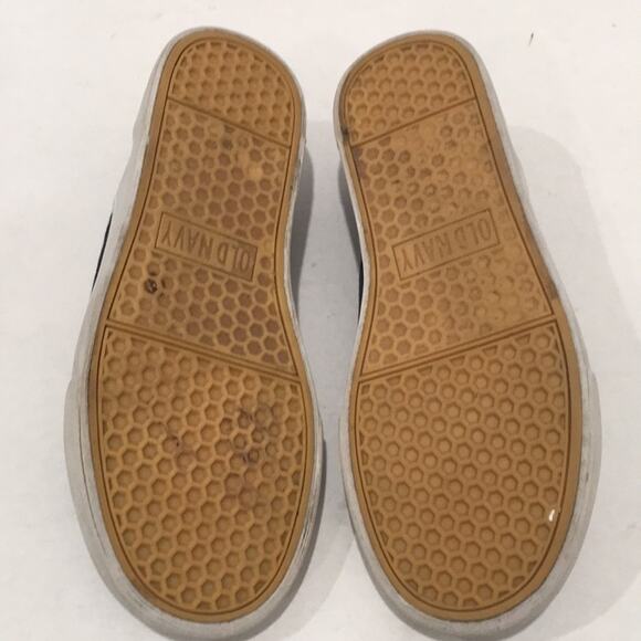 Old Navy Boys‎ Sz 3 Shoes Navy Blue Slip On Loafers Canvas Casual Preppy Neutral - Picture 9 of 11
